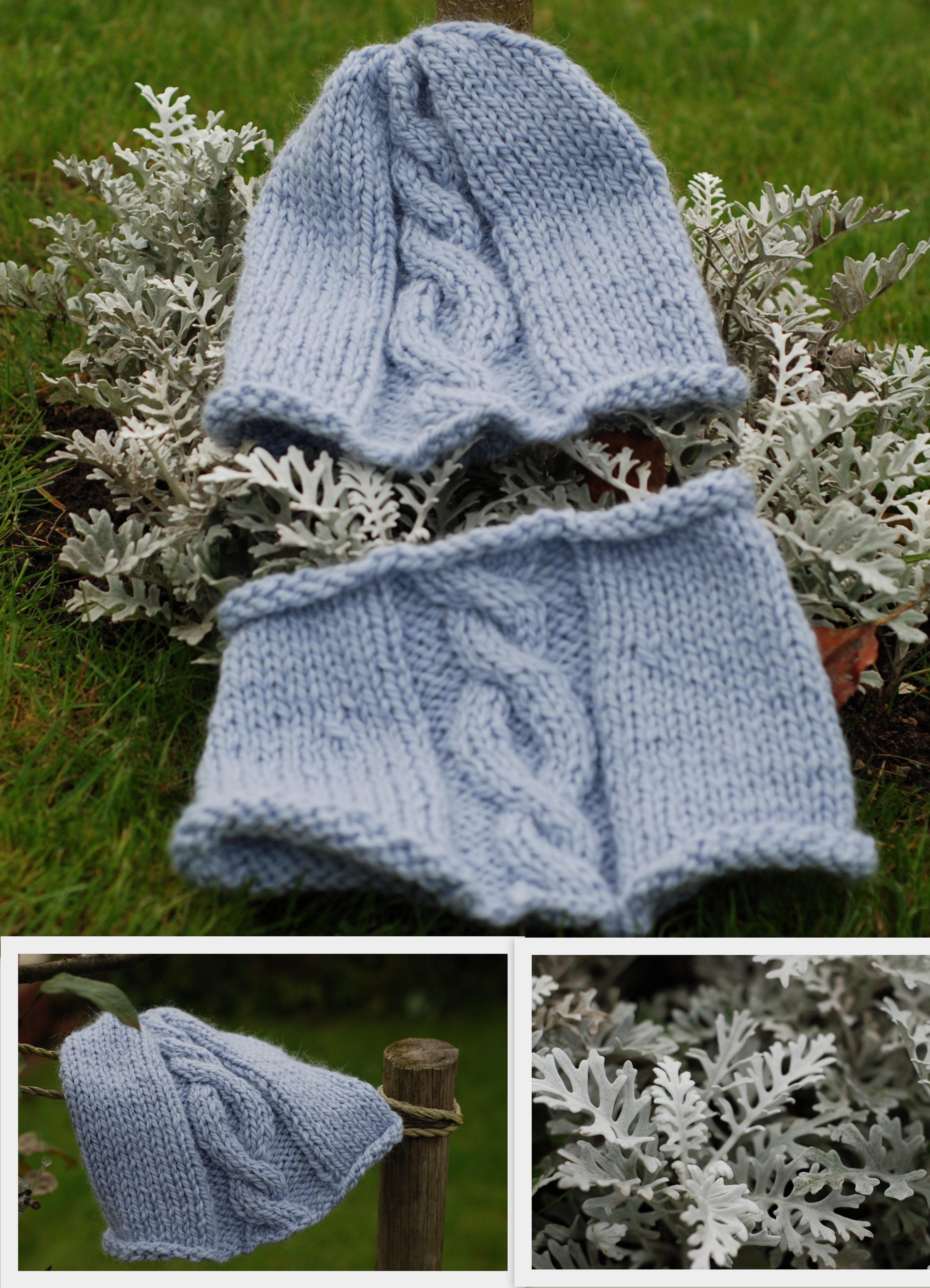 Moteriška kepurė ir kaklas - šalikas, 65% vilna, 35% alpakos vilna