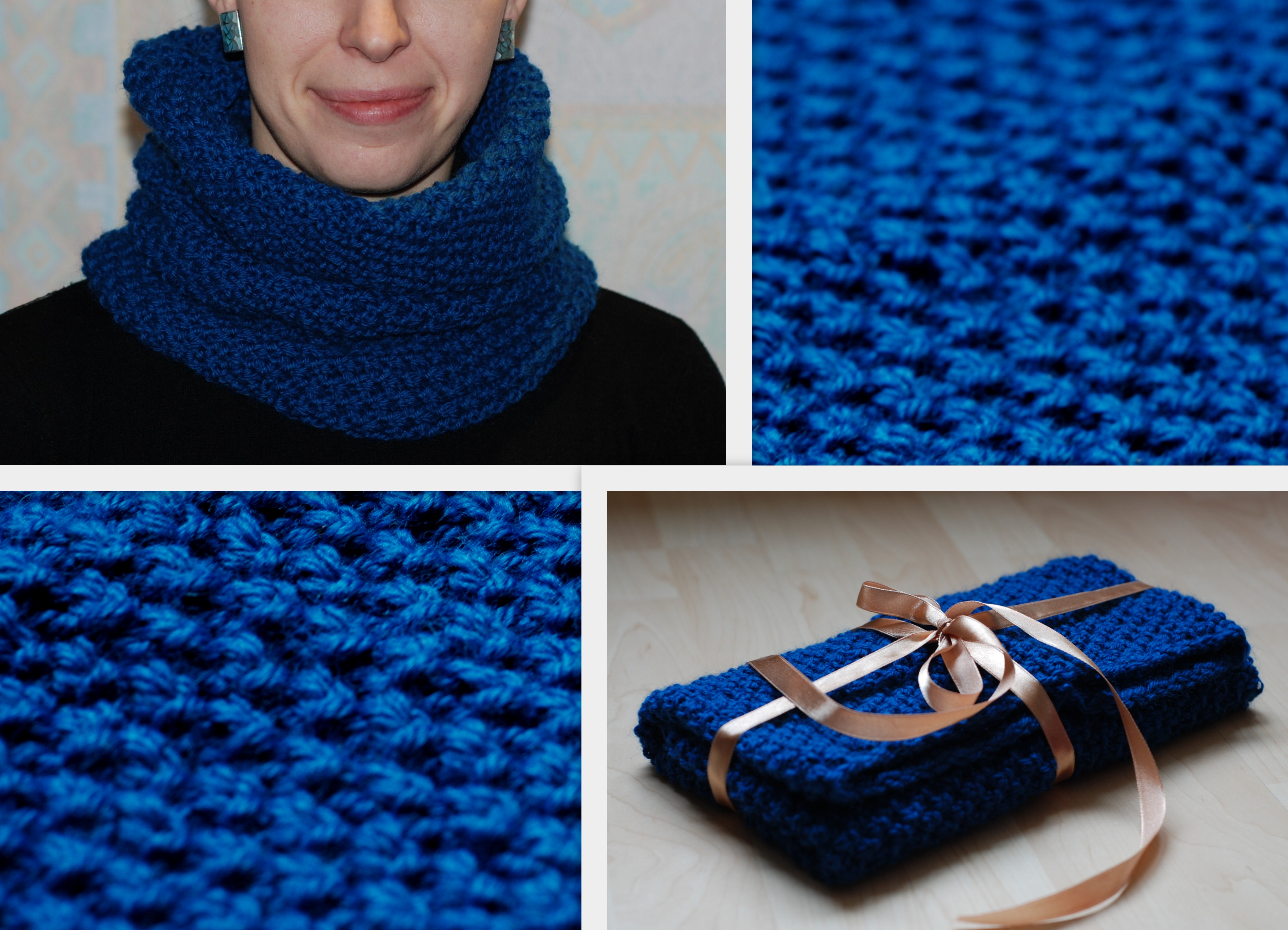 Šalikas-gobtuvas, 70% merino vilna, 30% akrilanas