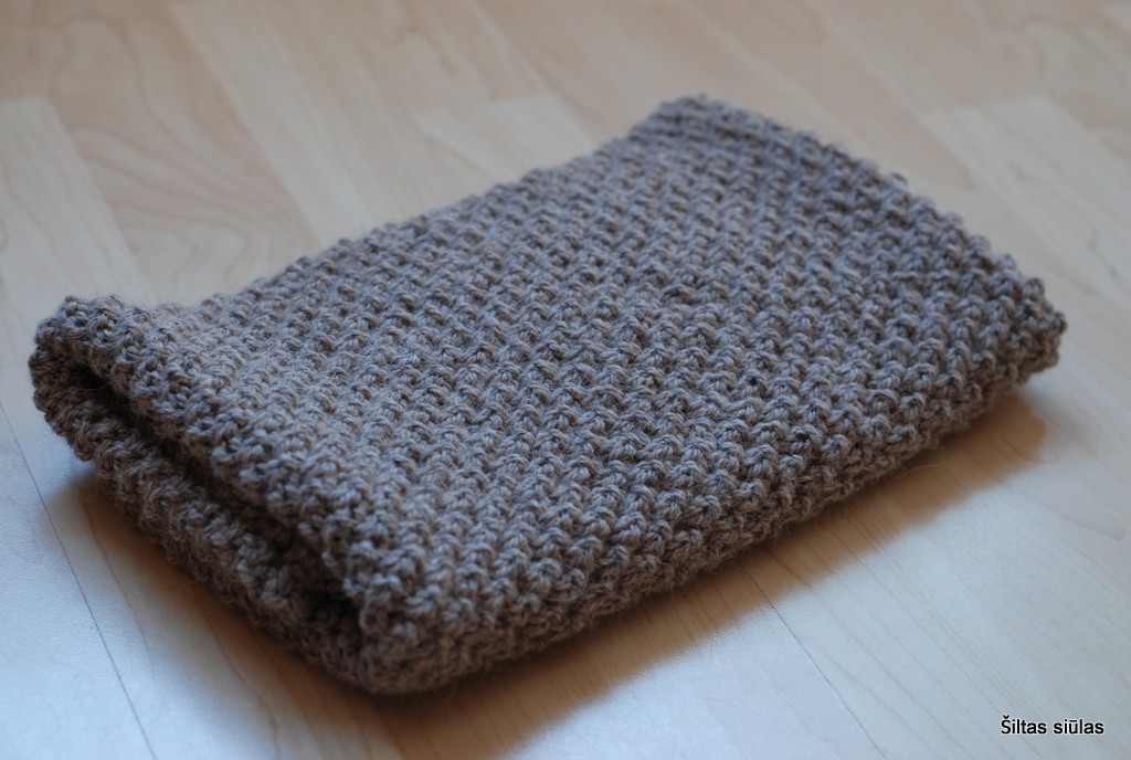 Šalikas - gobtuvas, 65% vilna, 35% alpakos vilna