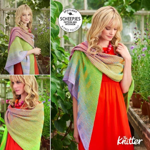 Megzta skara - žurnalo The Knitter nuotraukos