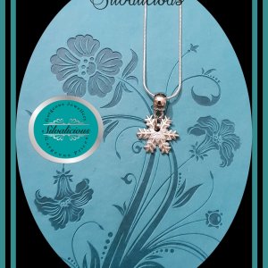 99.9% Pure Silver Snowflake Necklace