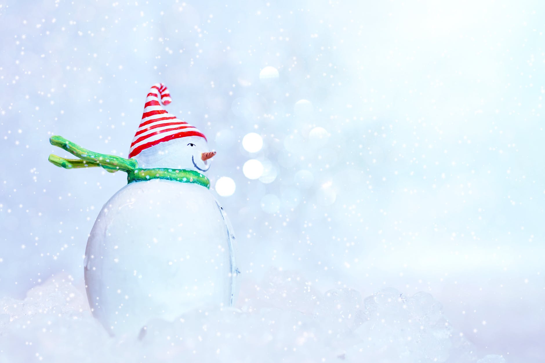 snowman with red hat