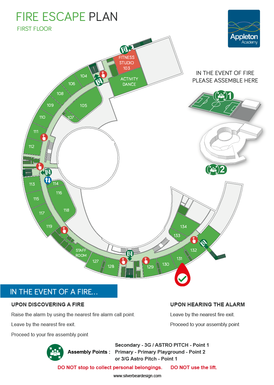 School Evacuation Plan Silverbear Design