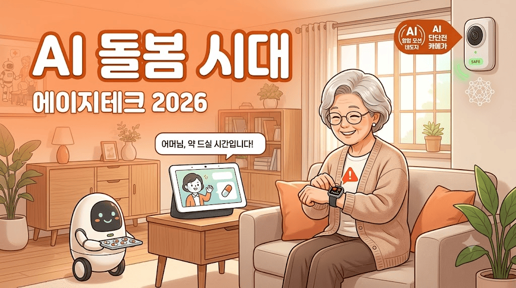 로봇이 약 챙겨주고, AI가 위험을 감지한다 — 시니어 에이지테크 2026 총정리