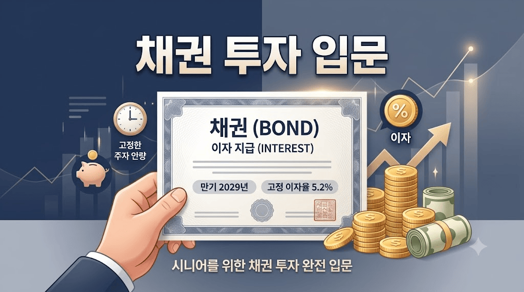 은행 예금보다 낫다는 채권, 이게 뭔가요? — 시니어를 위한 채권 투자 완전 입문