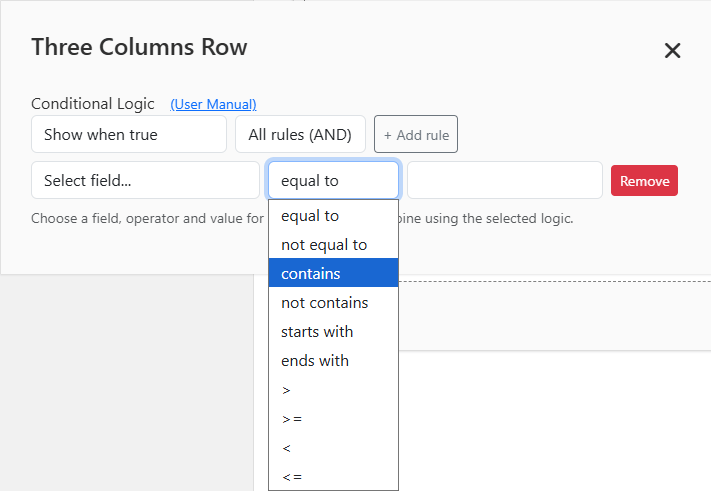 Conditional Logic