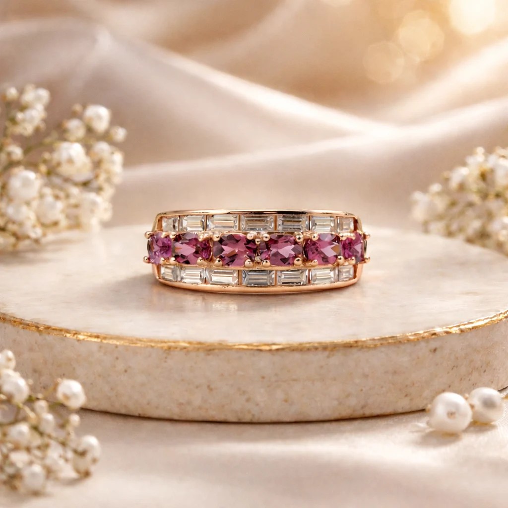 Garnet & Bag Ring – 1