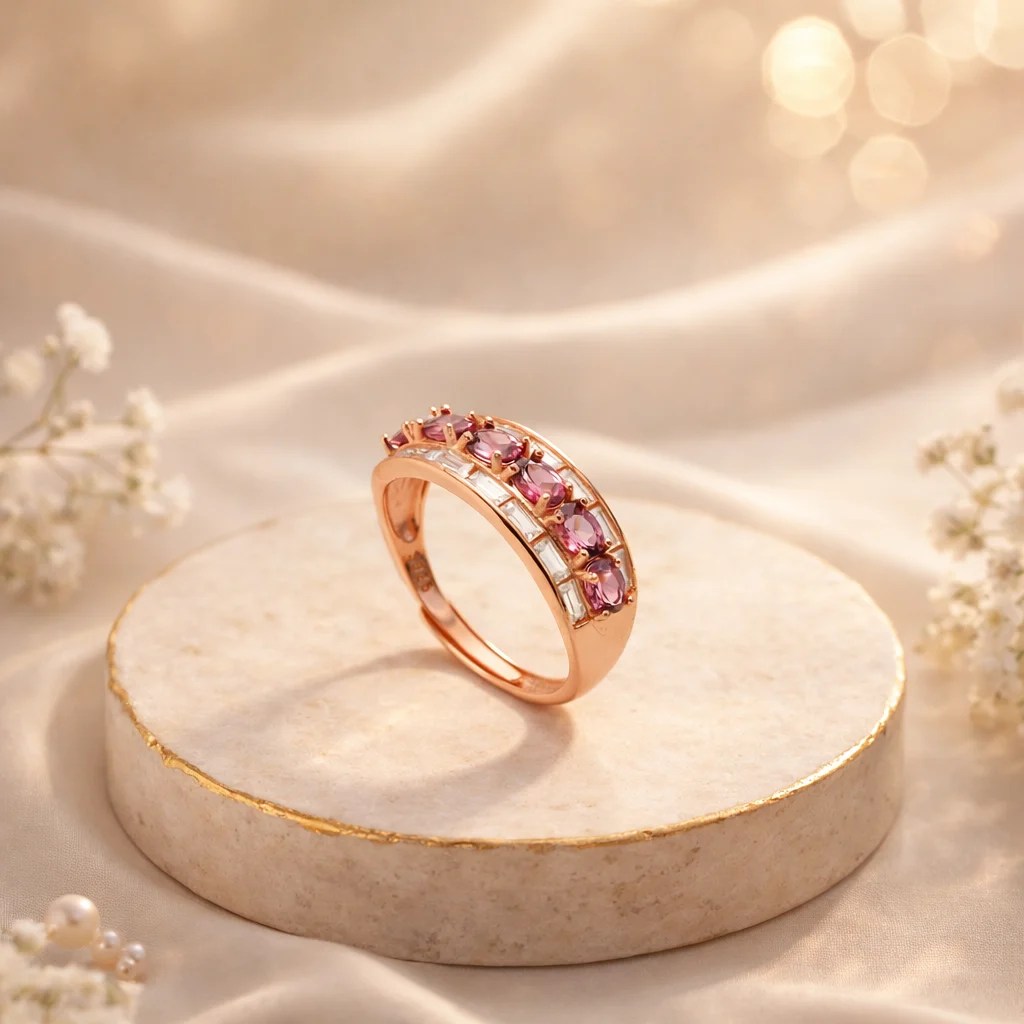 Garnet & Bag Ring – 4