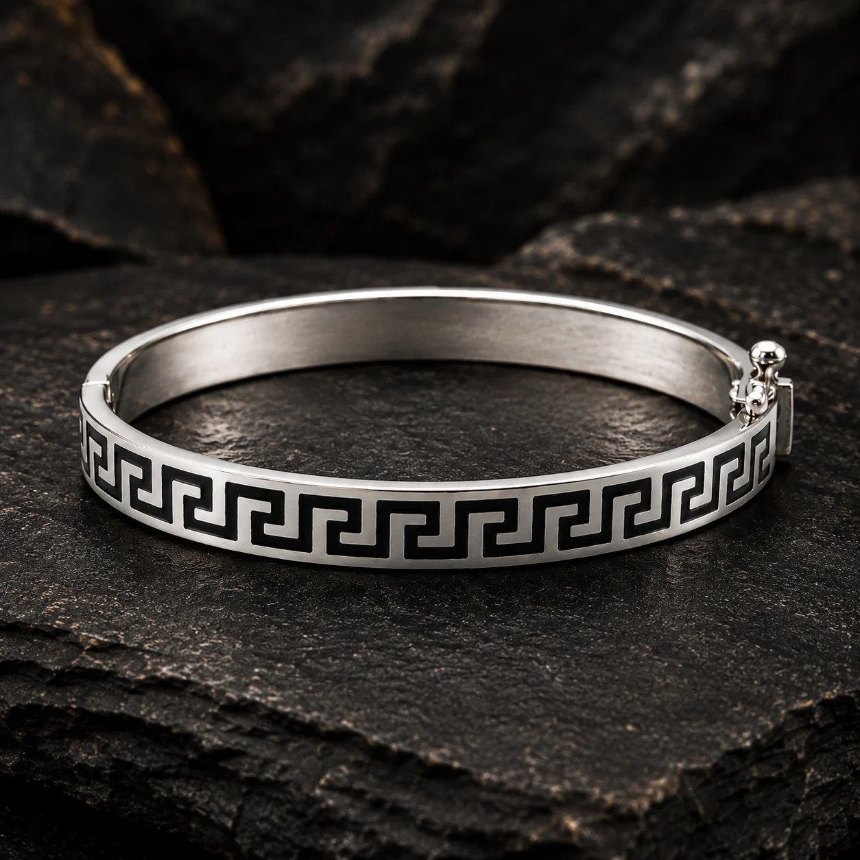 Line Enamel Bangle – 1