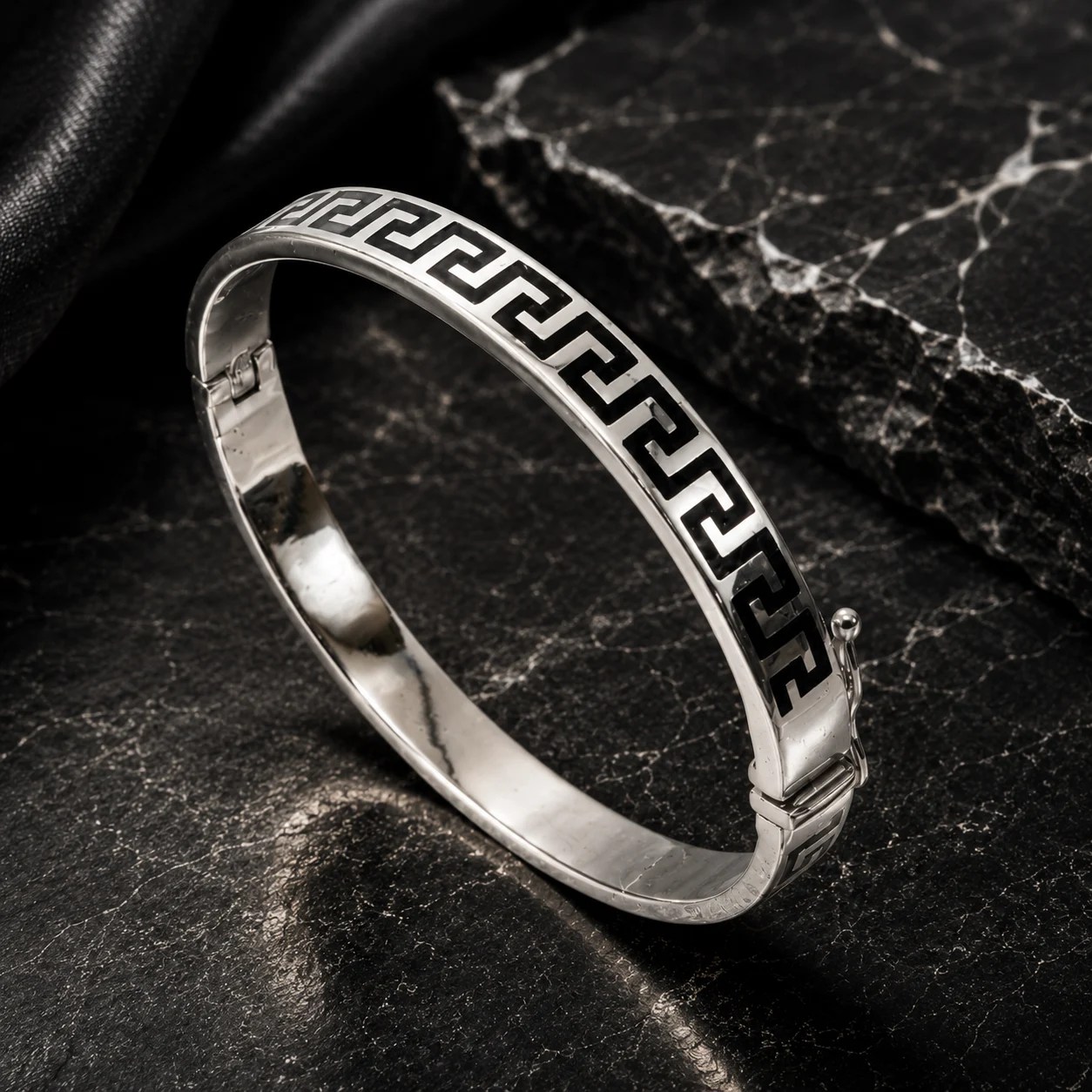 Line Enamel Bangle – 2