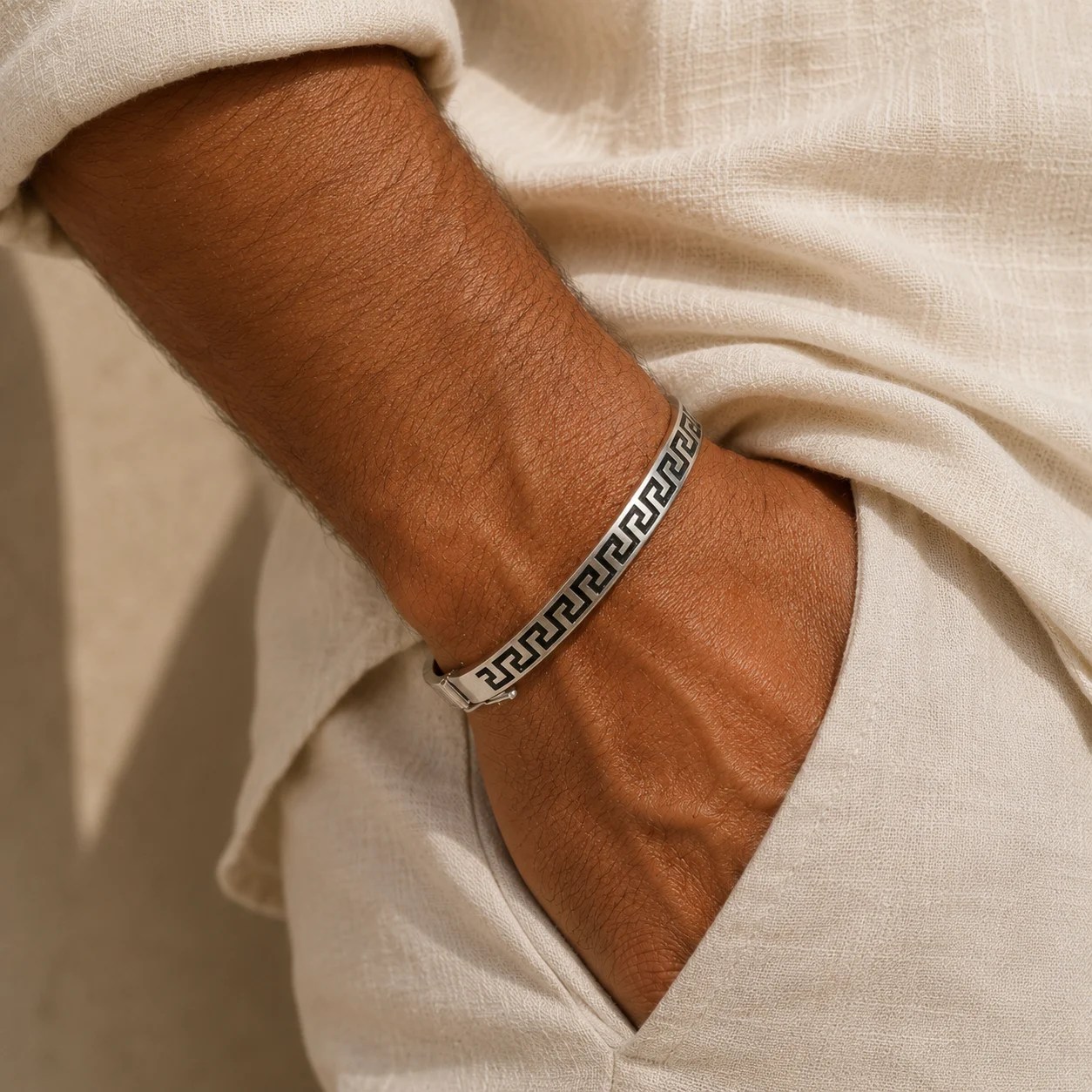 Line Enamel Bangle – 3