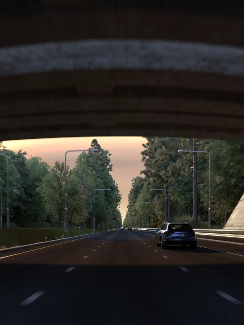 Rural Highway 02 – Sunset