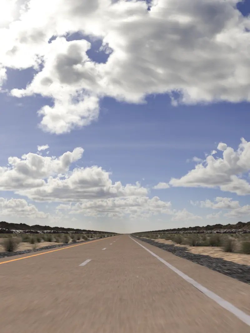 Rural Highway 03 – Desert – Day