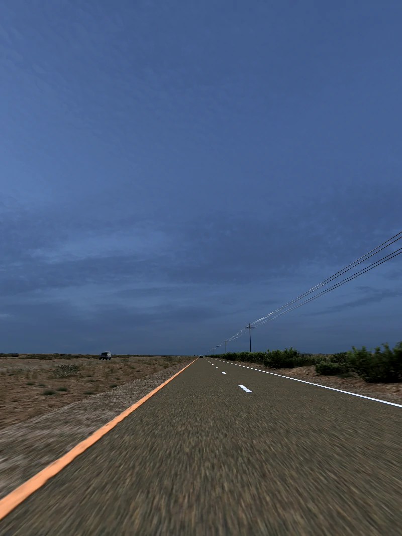 Rural Highway 04 – Desert – Twilight