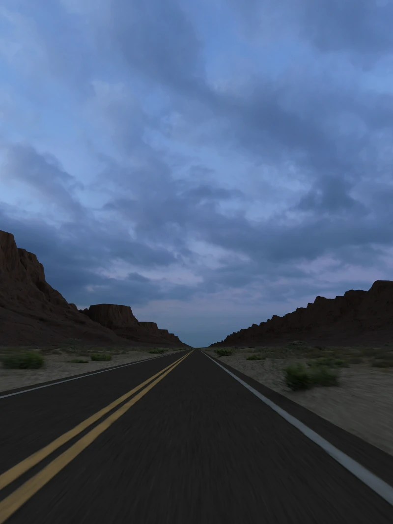 Rural Highway 05 – Desert – Twilight