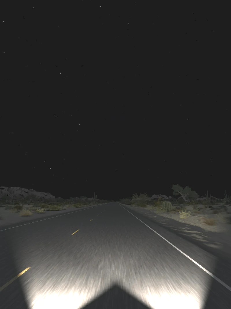 Rural Highway 01 – Desert – Night V2