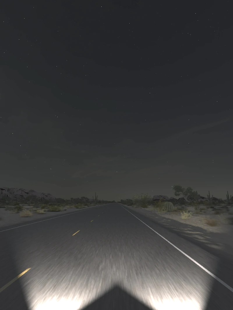Rural Highway 01 – Desert – Night V3