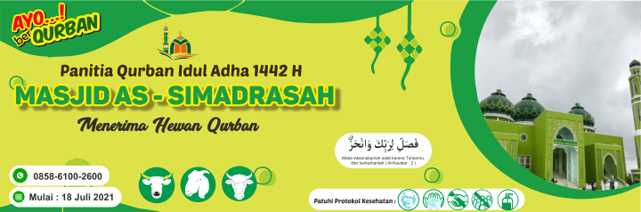 Contoh desain spanduk ini dibuat di coreldraw x7, namun admin simpan . Download Desain Spanduk Panitia Qurban Idul Adha 2021 Simadrasah