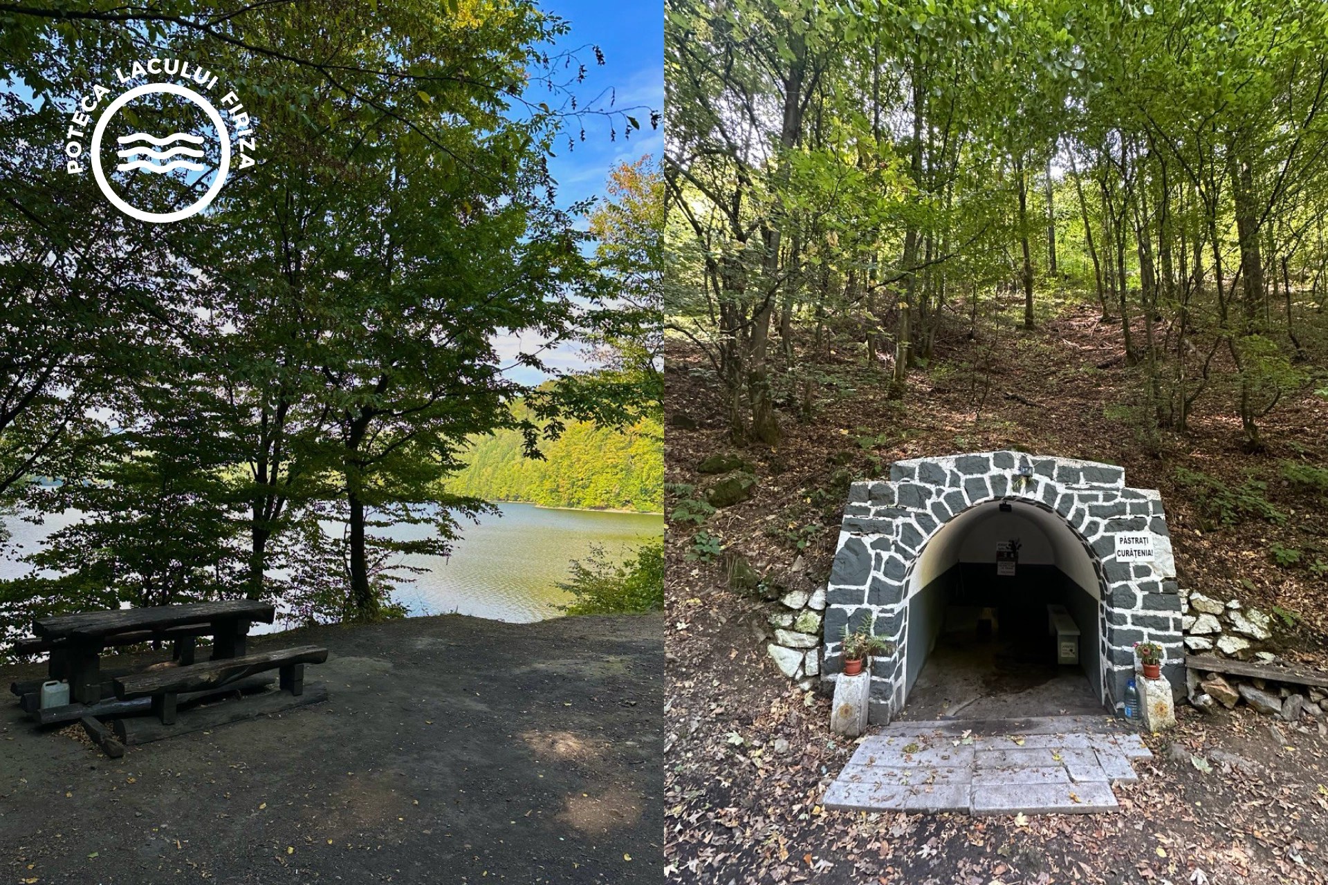 Poteca Lacului Firiza - Traseu amenajat și marcat în jurul lacului