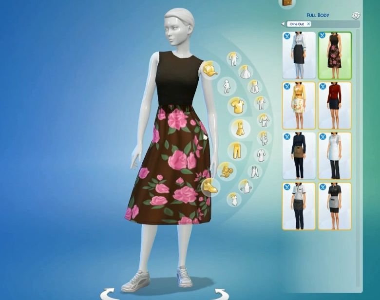 Sims 4 Restaurant Uniform (3)