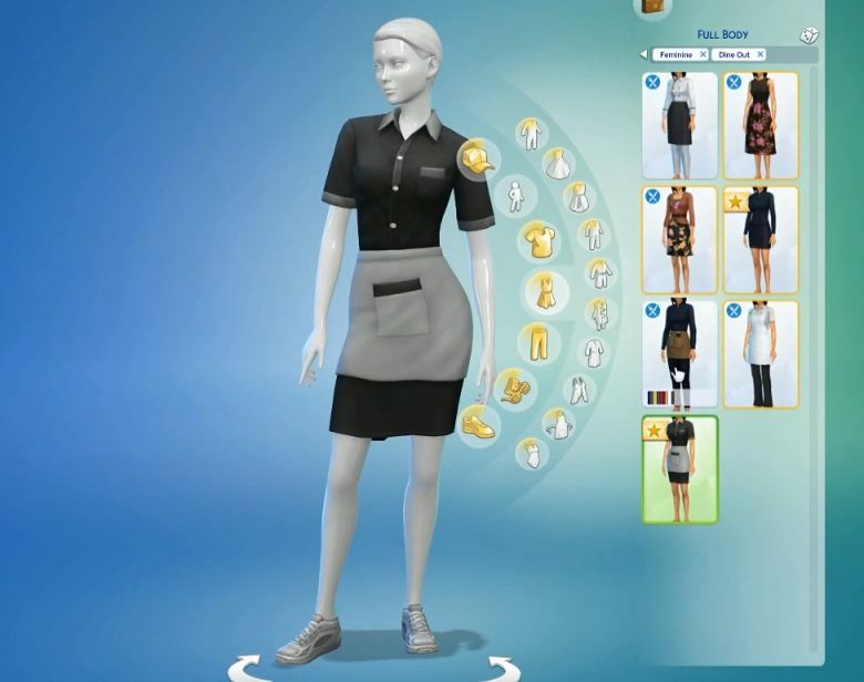 Sims 4 Restaurant Uniform (5)
