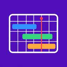Modern Gantt Chart Icon