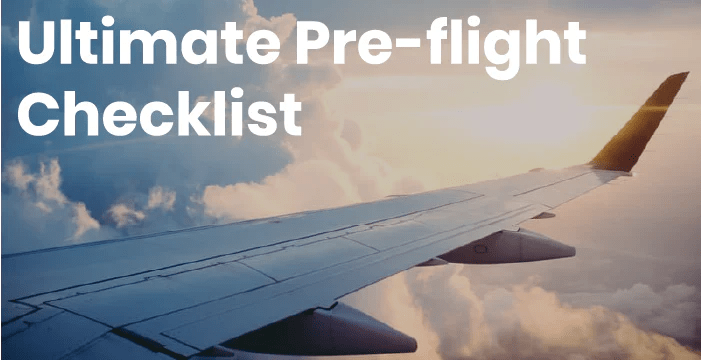 Pre Flight Checklist Example - Premium Dark Background Gallery - Desktop
