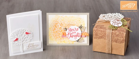 Thoughtful Branches stamp set and thinlits bundle