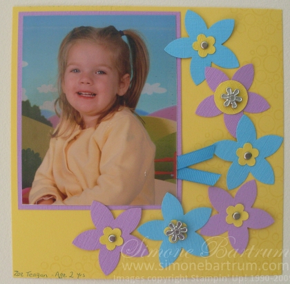 6x6 scrapbook page