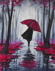 paint nite paintings autumn easy painting acrylic umbrella paintnite stroll events canvas ii watercolor november resimler nature uploaded user inspiration