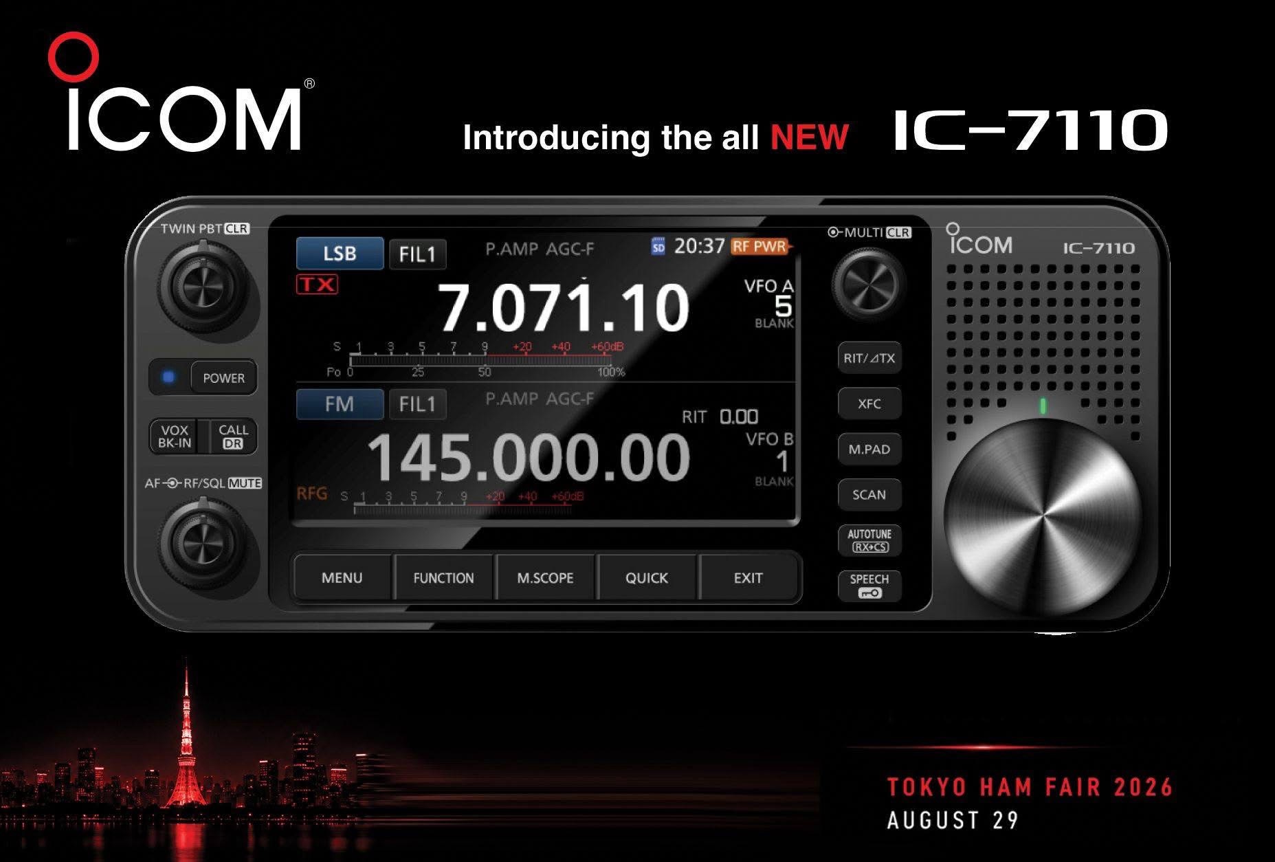 NEW* Icom IC-7110 Previously Known As The Icom X-026 – Home Of The