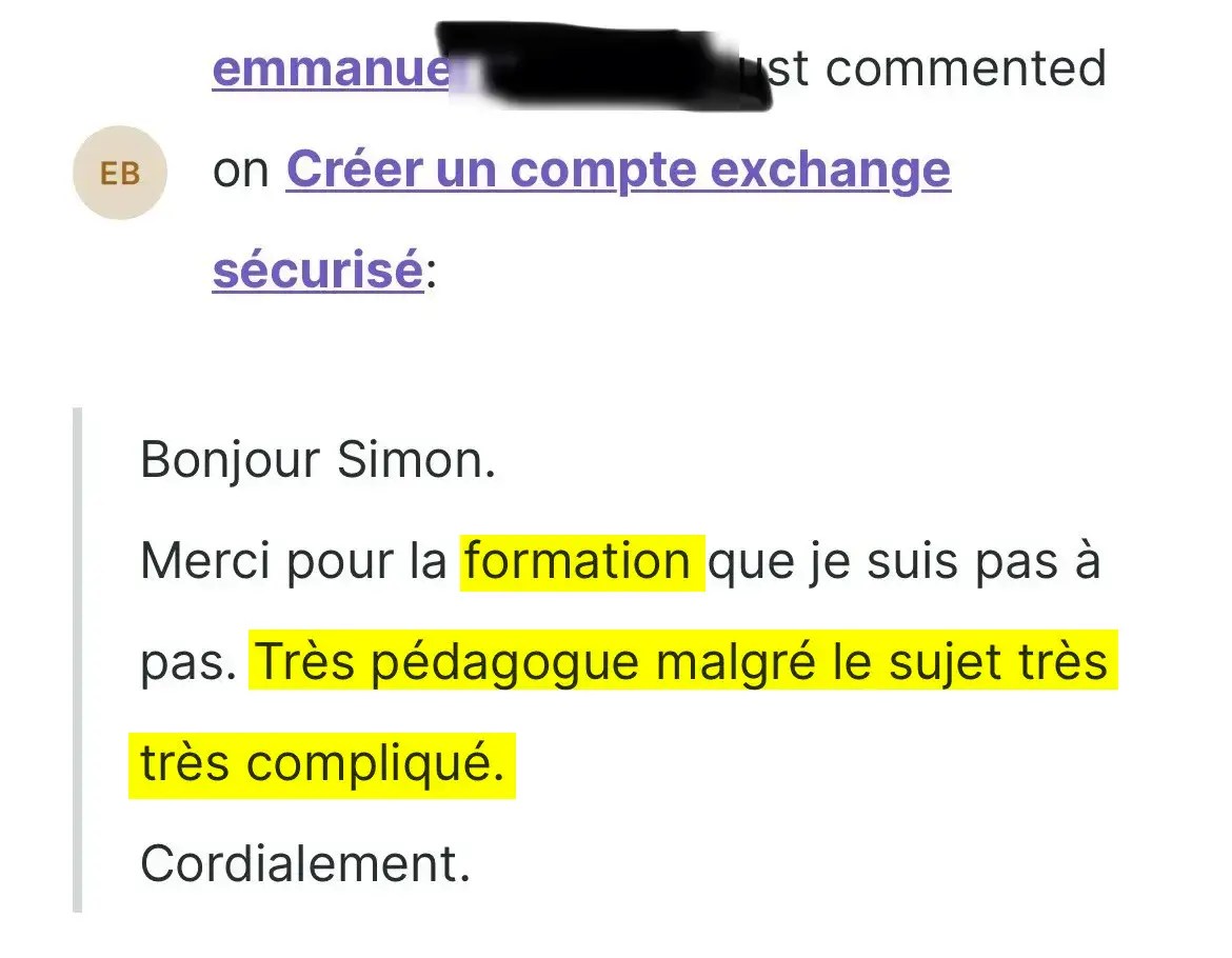 Témoignage : Simon est très pédagogue malgré le sujet très compliqué