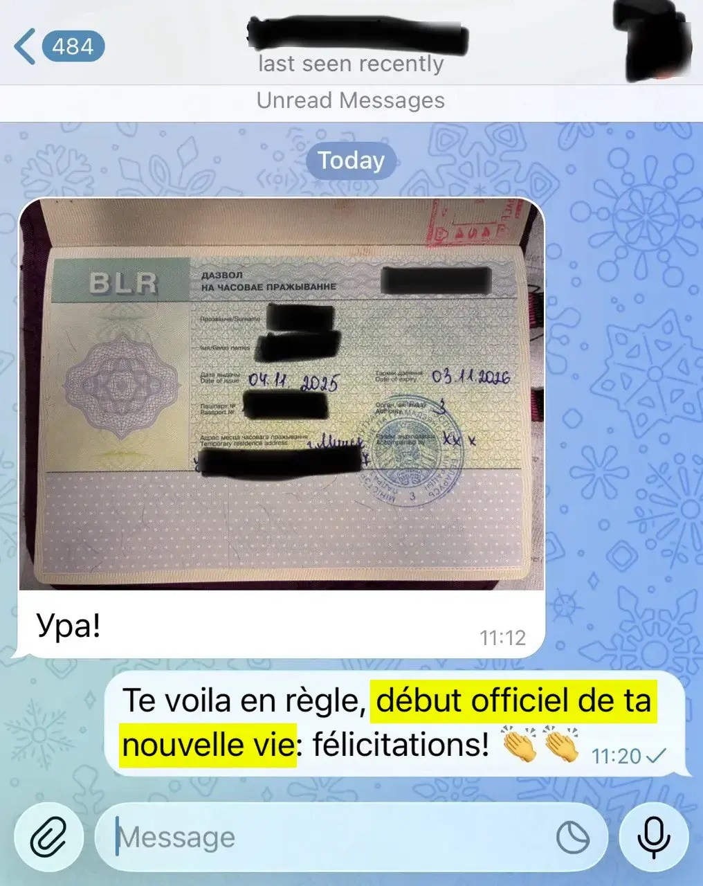 Témoignage : obtention d'un permis de résidence Biélorusse