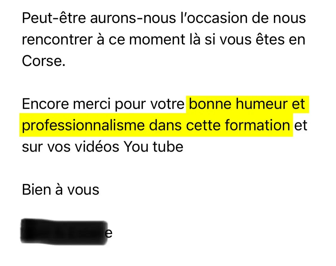 Témoignage : bonne humeur et professionnalisme dans cette formation