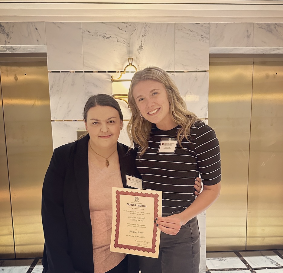 Courtney wins 2023 Joseph W. Bouknight Teaching Award!!!