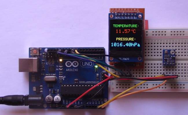 Arduino With BMP280 Pressure Temperature Sensor And SSD1306, 50% OFF