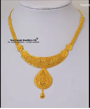Light Weight Gold Necklace For Women 