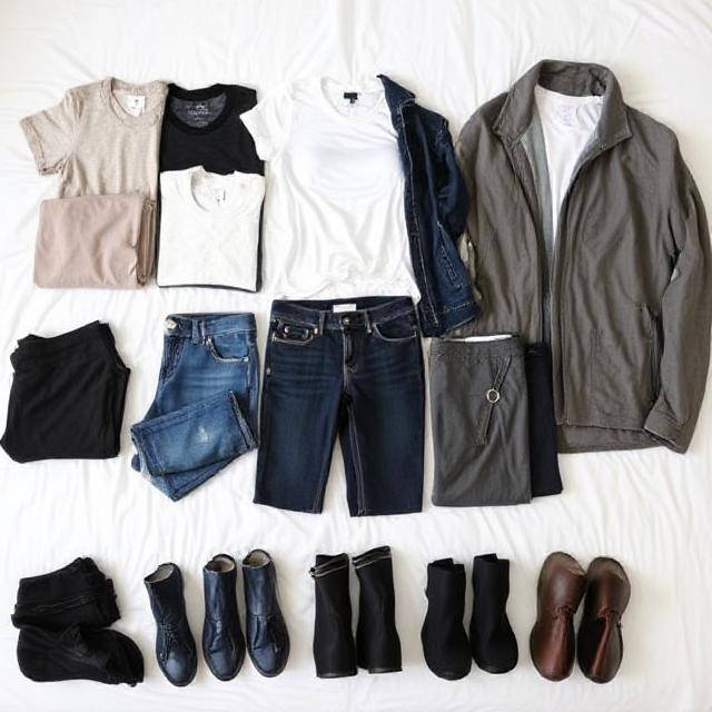 Capsule wardrobe for minimalist closet 2025.