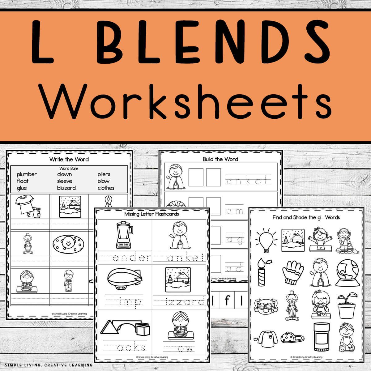 L blends worksheets
