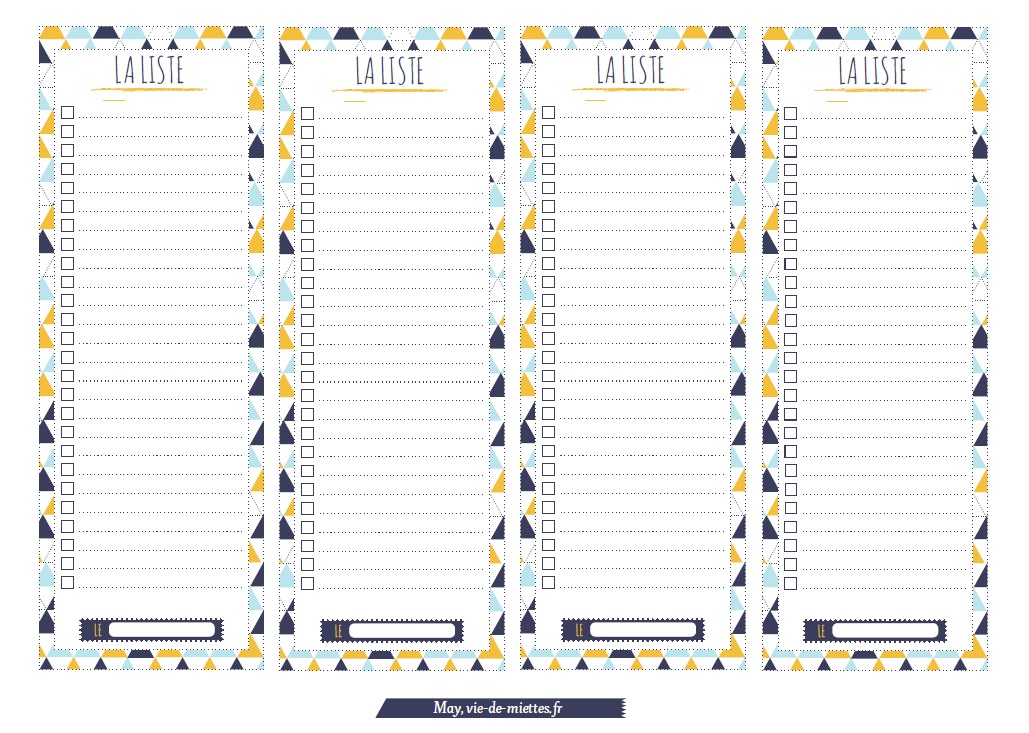 Nouvelle venue dans la série des printables destinés à (me) faciliter la vie, voici une liste de courses. Selection De 10 Menus Et Listes De Courses A Imprimer Simplement Organisee