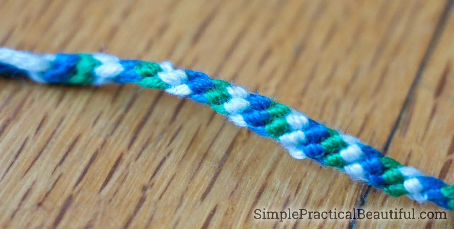 And repeat, repeat, repeat until the bracelet has reached the desired length. How to Make a Friendship Bracelet - Simple Practical Beautiful