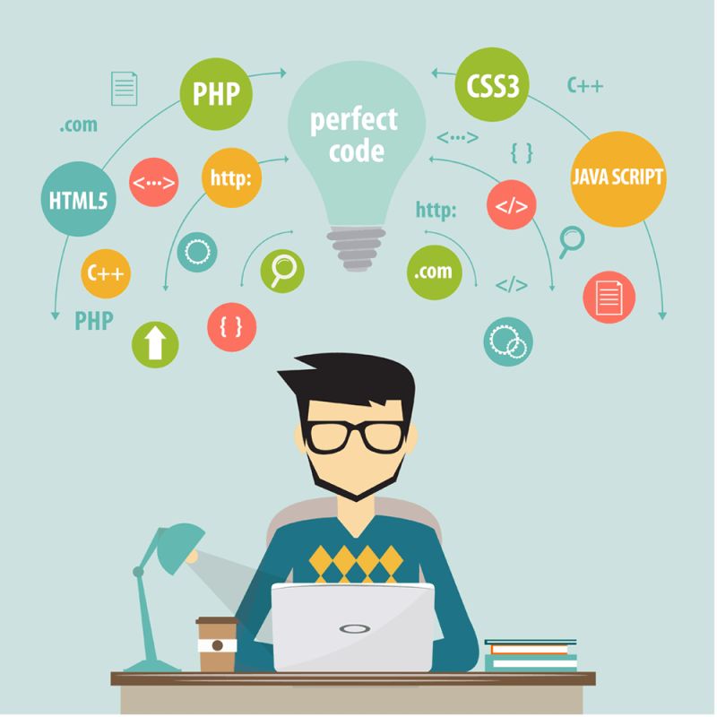 Practical Programmer - 8K Sunset Illustrations for Desktop