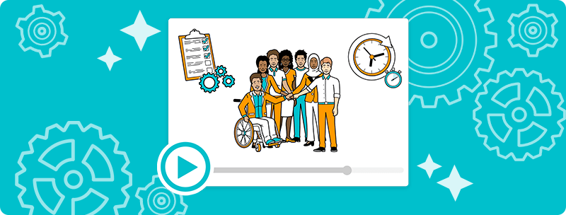 Simpleshow Video Maker Enables The Creation Of Animated Explainer - Download High Quality Colorful Illustration | 4K