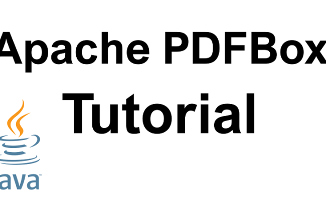 Java Apache PDFBox Tutorial