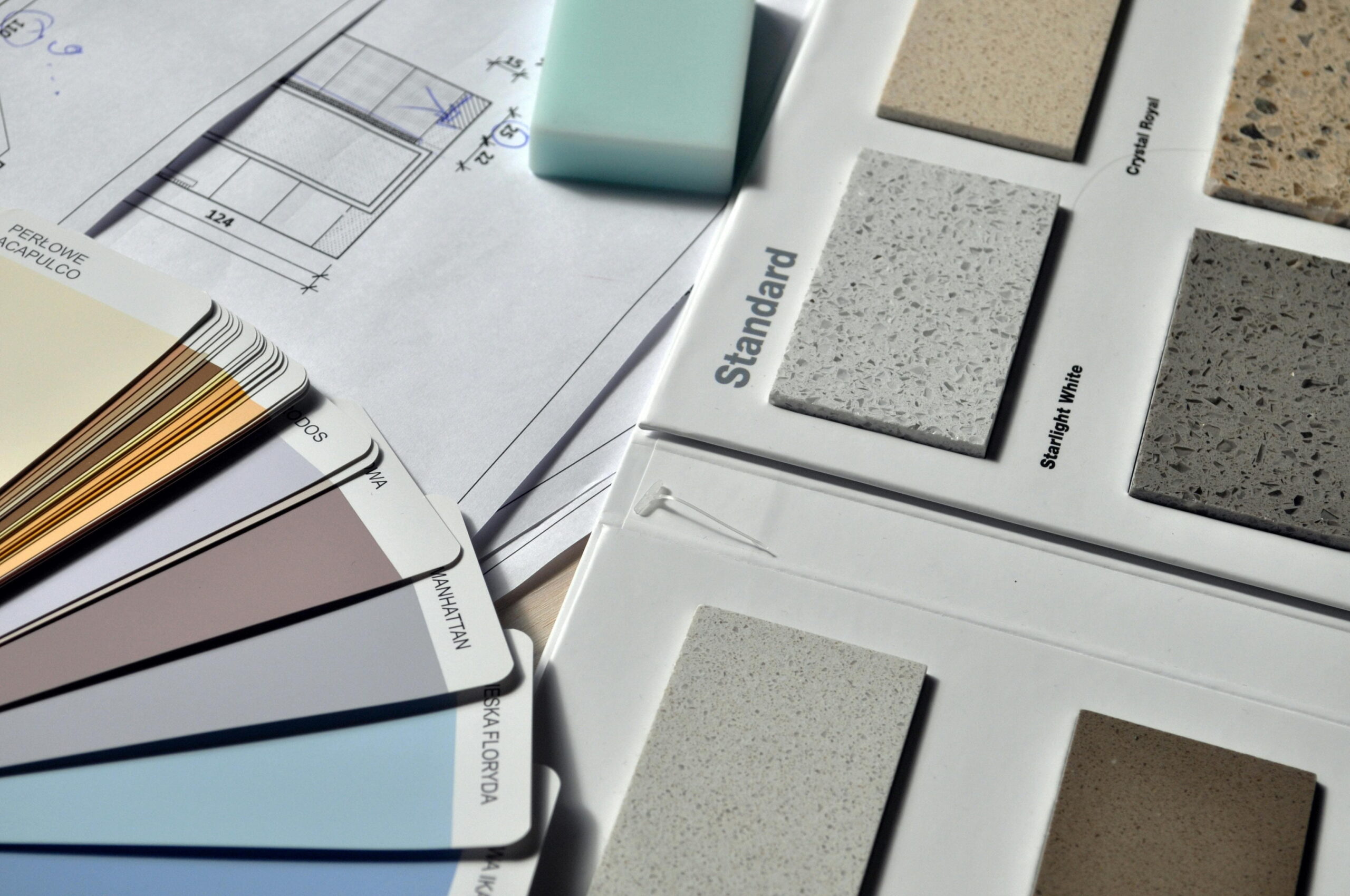 composite doors thermal performance render material samples with plastering service colour swatches