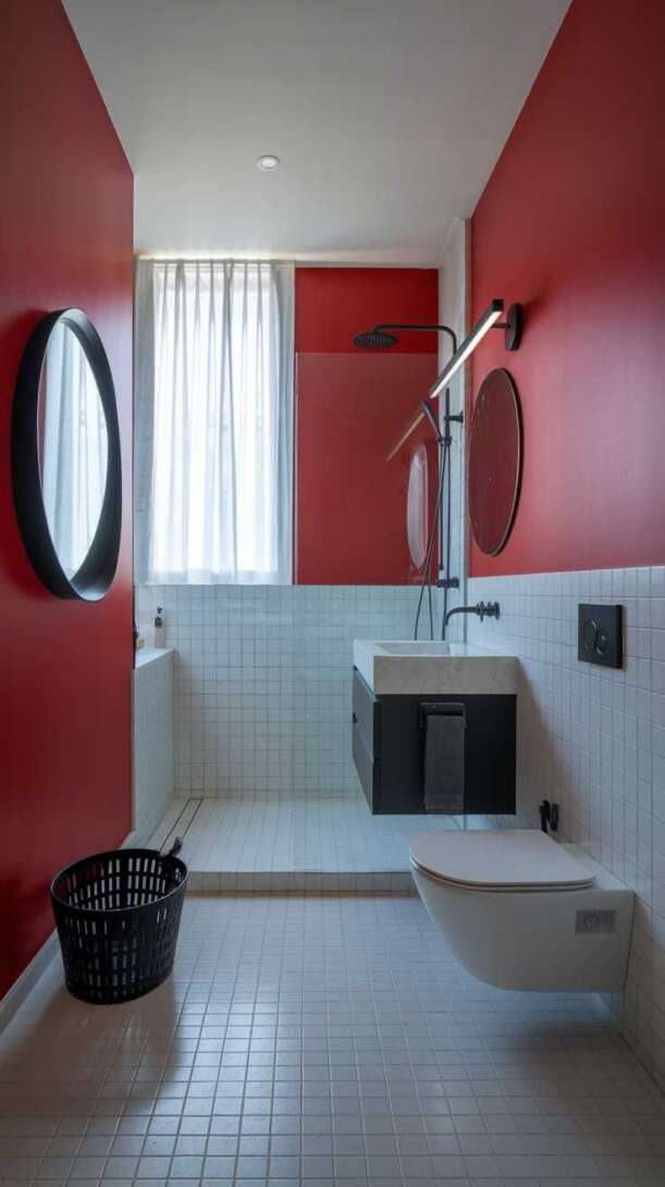 13 red bathroom decor ideas to transform your space