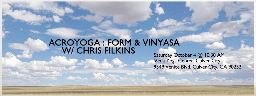 AcroYoga : Form & Vinyasa October 4, 2014