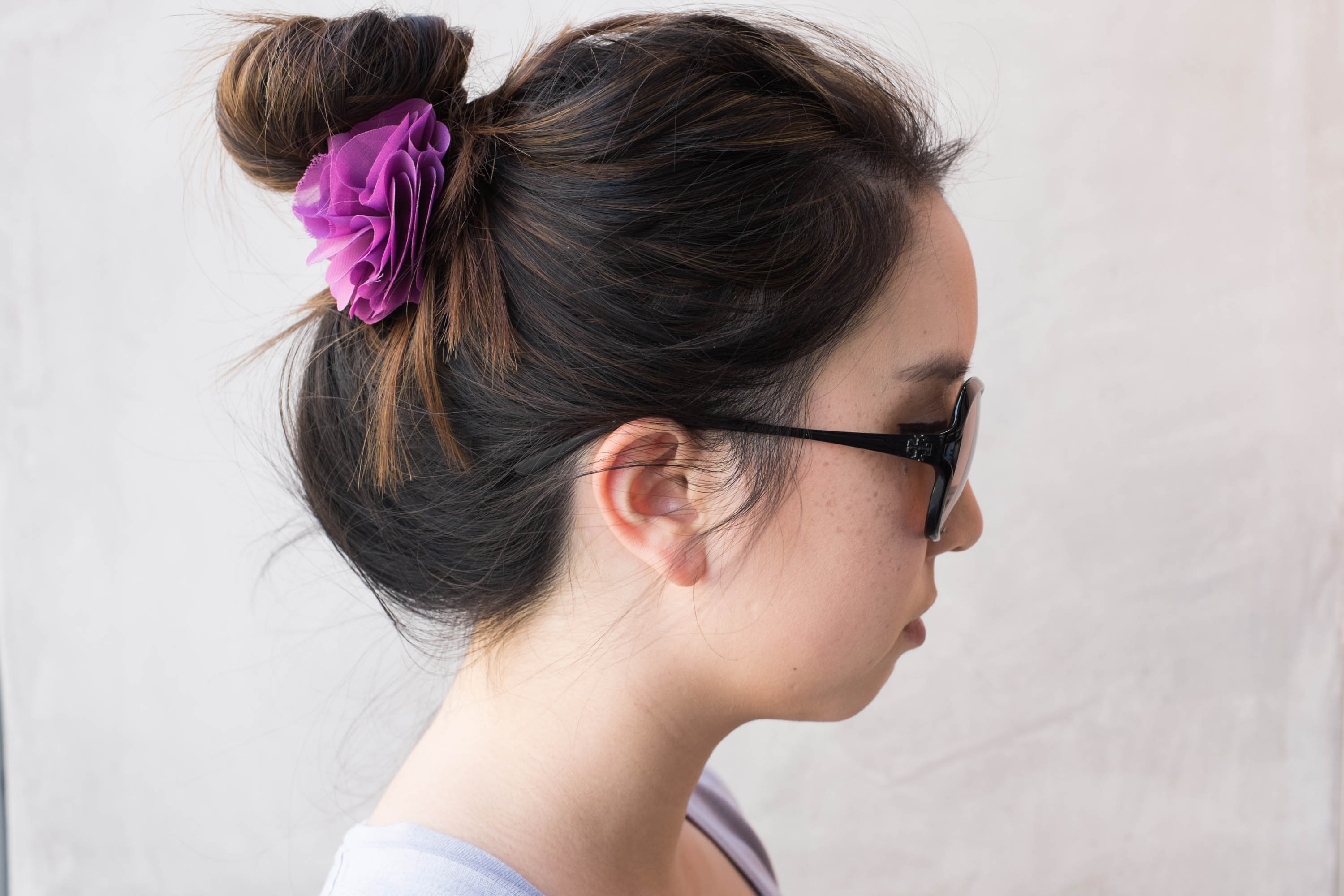 My 3-minute messy bun