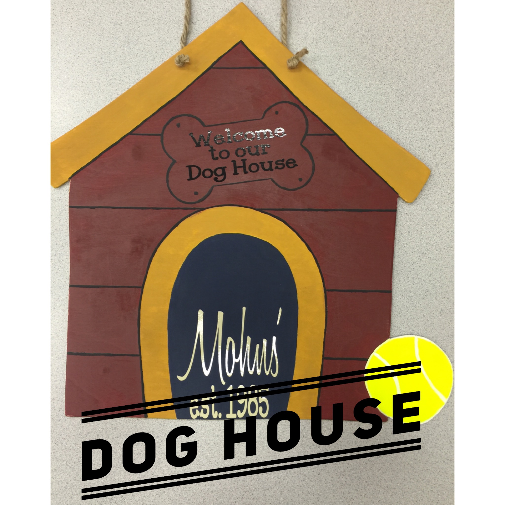 Dog House / Janda Closer and Honey Script (Mohns') Fonts $35 Adult Shape