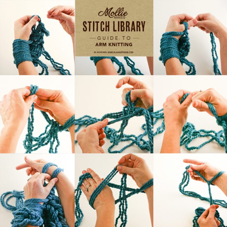 arm knitting tutorial